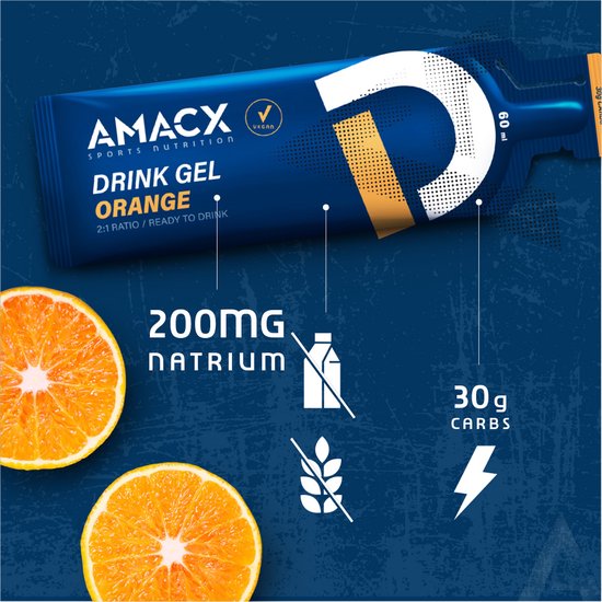 Amacx Drinkgel Energy-line Sinaasappel (12 x 60ml) - Amacx - Sinaasappel