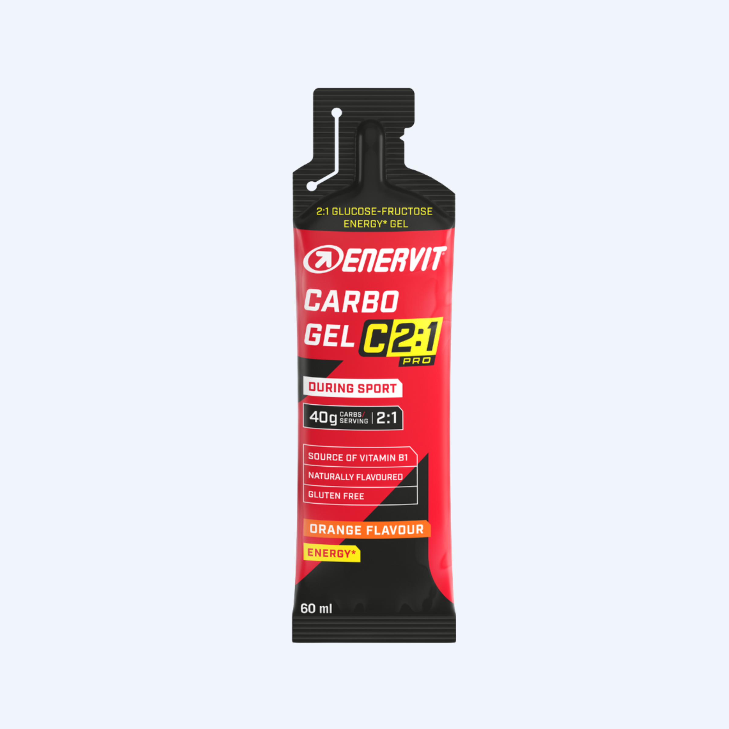 Enervit Carbo Gel C2:1 Appelsien (6 x 60ml) - Enervit - Appelsien