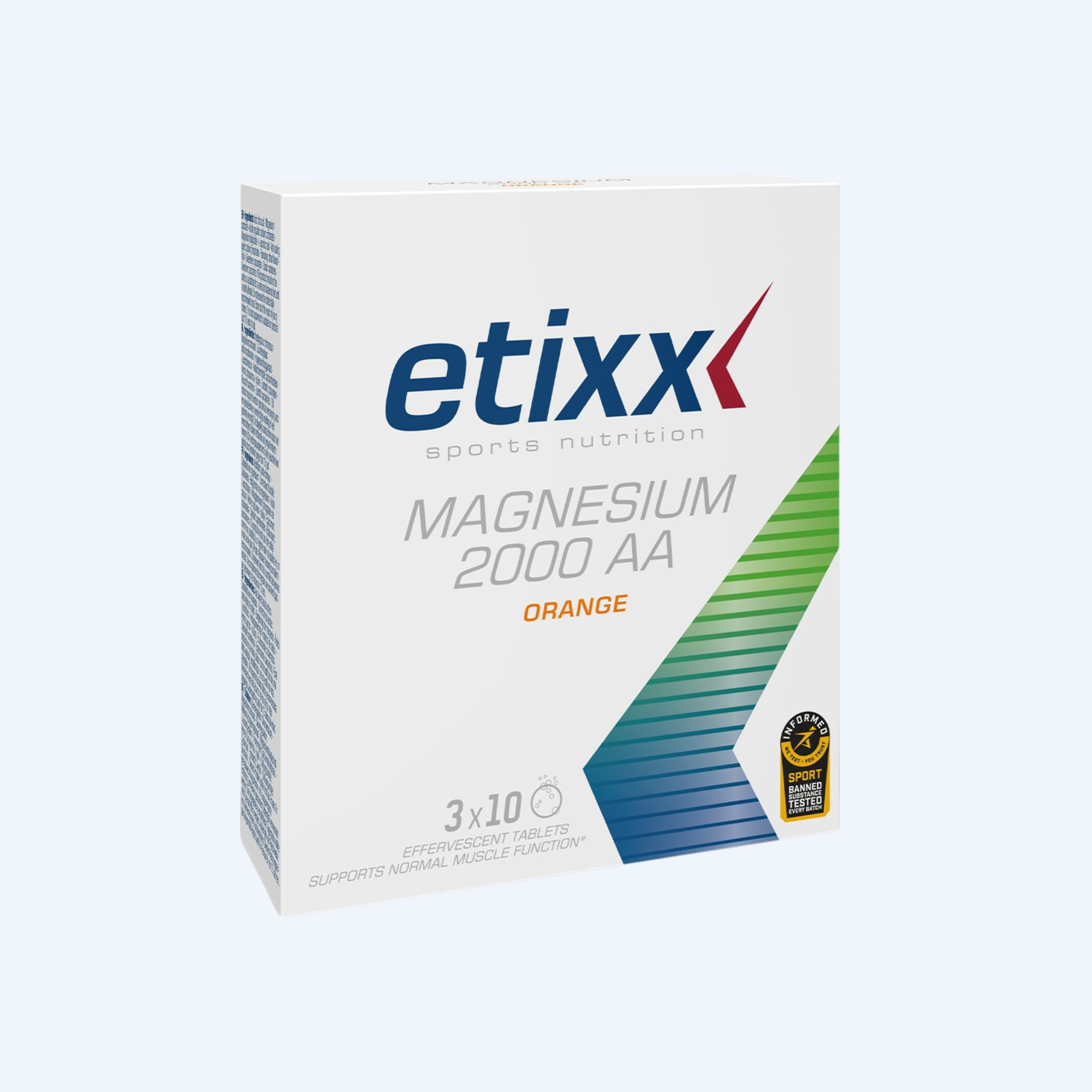 Etixx Magnesium 2000 aa 3x10 eff. t. - orange - Etixx - Sinaasappel