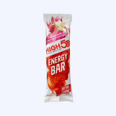 High5 Energy Bar Energybar Framboos/witte Chocolade (4 x 55g) - Met Cafeïne - High5 - Framboos - Witte Chocolade