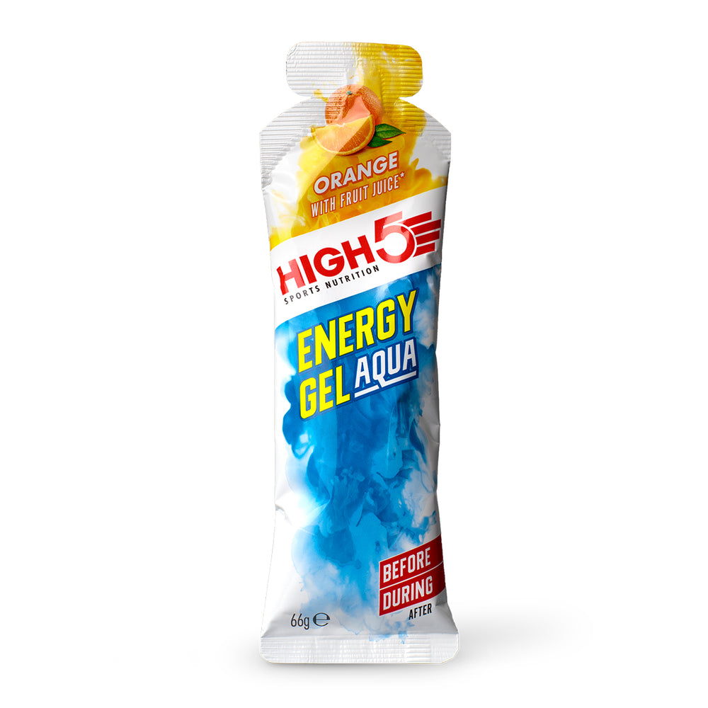 High5 Energy Gel Energygel Aqua Sinaasappel (20 x 66g) - Met Cafeïne - High5 - Sinaasappel