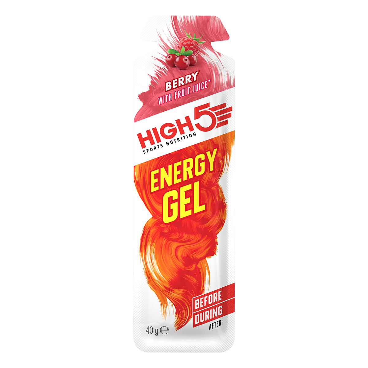 High5 Energy Gel Energygel Bessen (20 x 40g) - Met Cafeïne - High5 - Bessen
