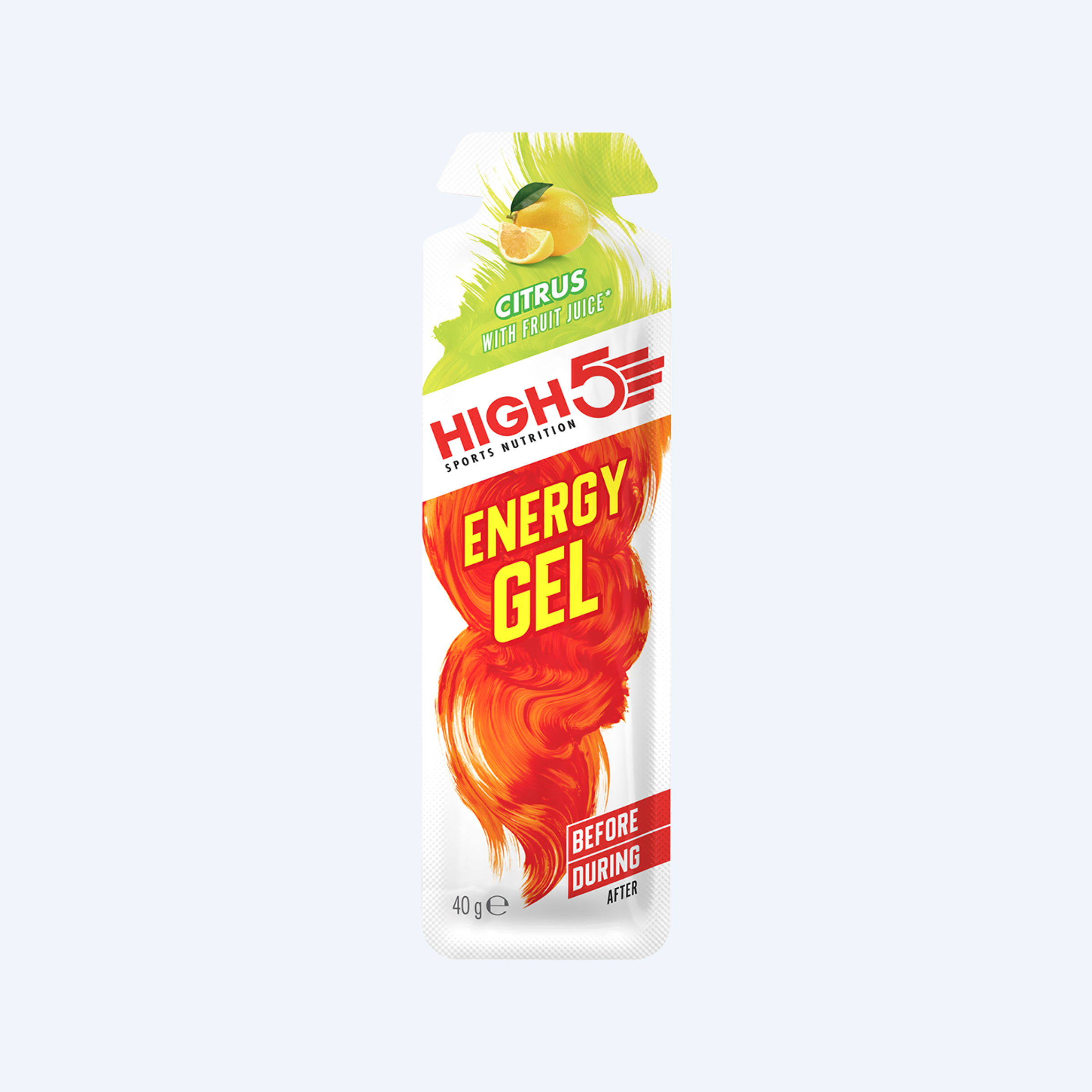 High5 Energy Gel Energygel Citroen (20 x 40g) - Met Cafeïne - High5 - Citroen