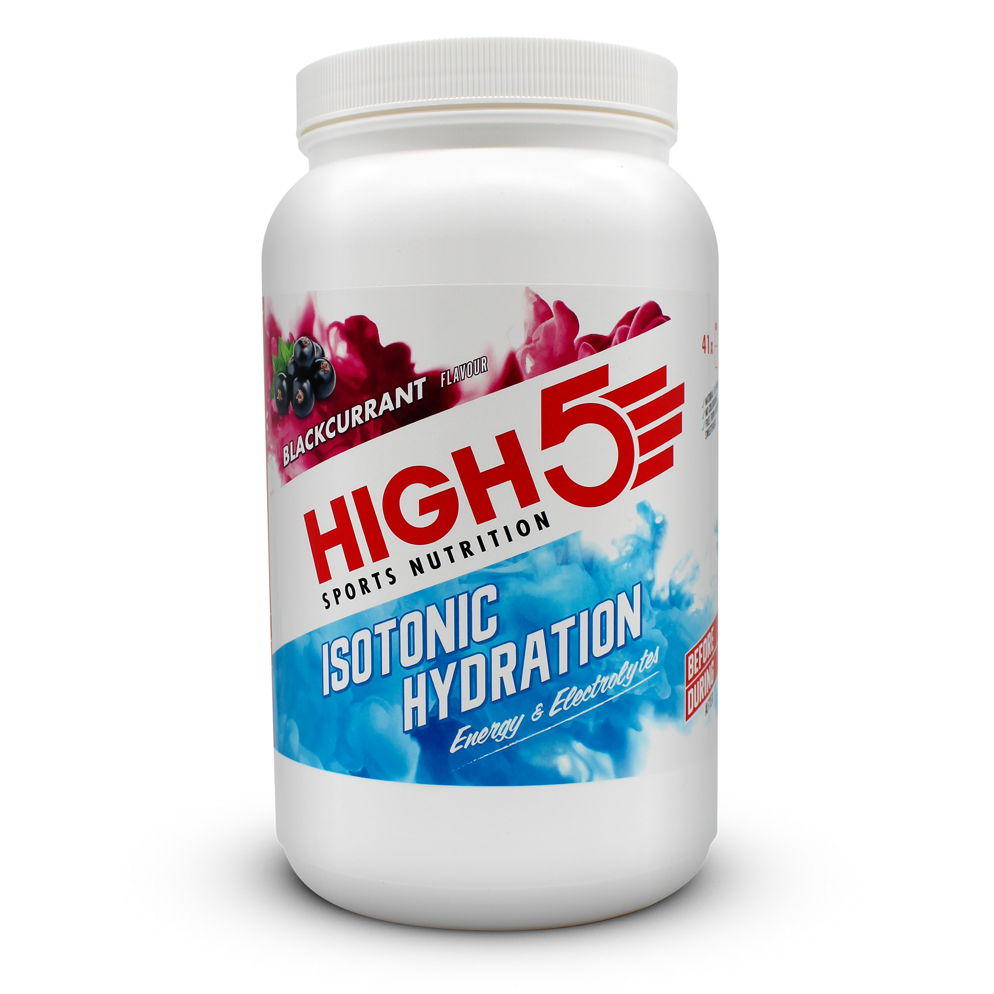 High5 Isotonische Sportdrank Isotonic Hydration Zwarte Bes (1,23kg) - High5 - Zwarte bes