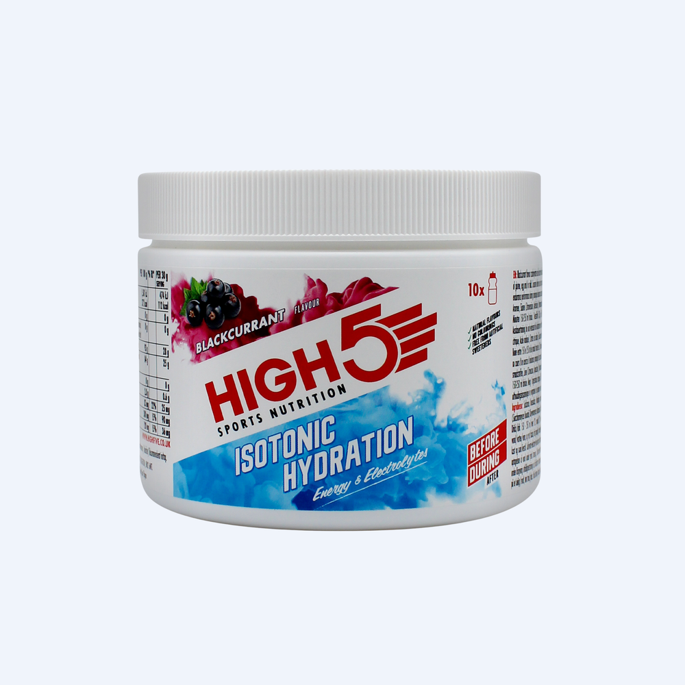 High5 Isotonische Sportdrank Isotonic Hydration Zwarte Bes (300g) - Met Cafeïne - High5 - Zwarte bes