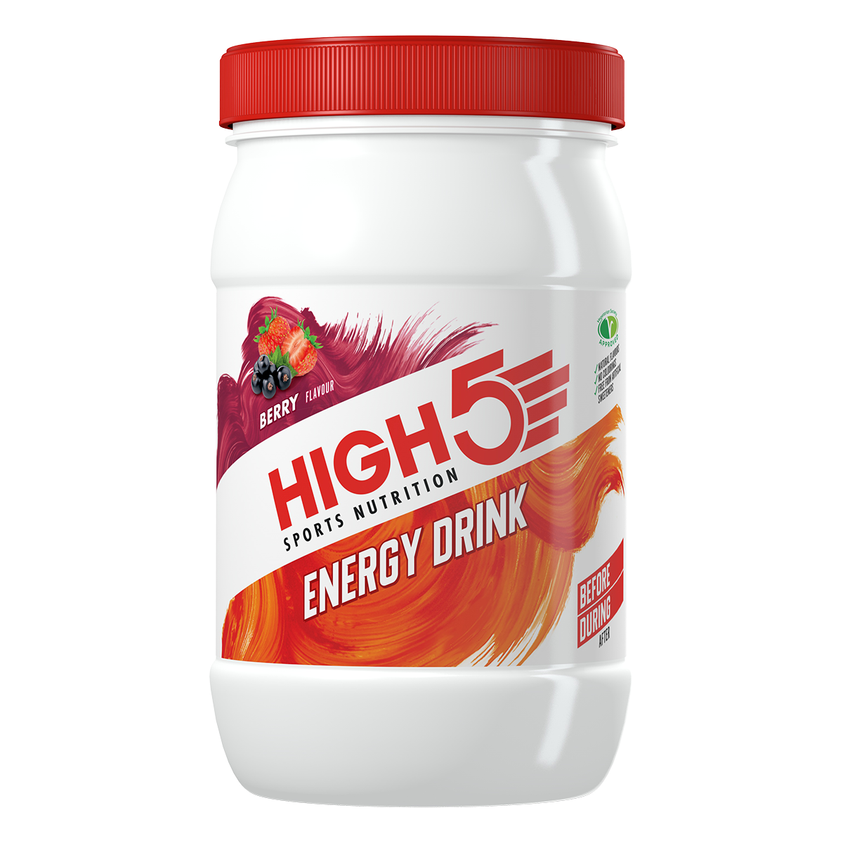 High5 Sportdrank Energydrink Bessen (1kg) - Met Cafeïne - High5 - Bessen