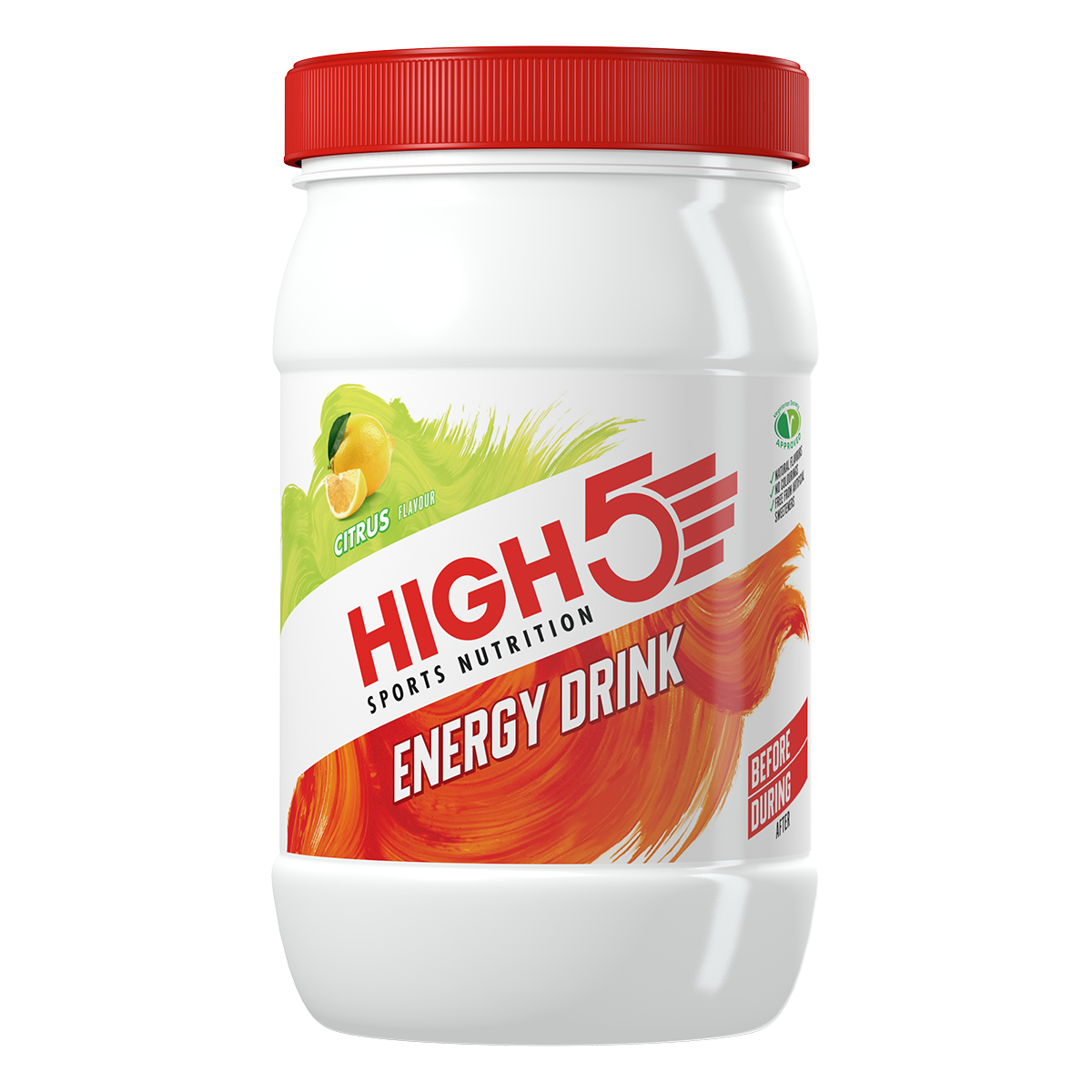 High5 Sportdrank Poeder Energydrink Citroen (1kg) - Met Cafeïne - High5 - Citroen