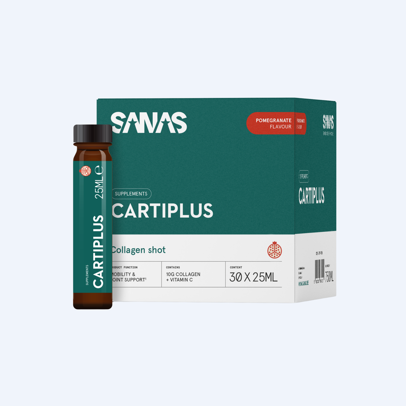 Sanas Cartiplus Collageen Shot Granaatappel (30 ampullen) - Sanas - Granaatappel