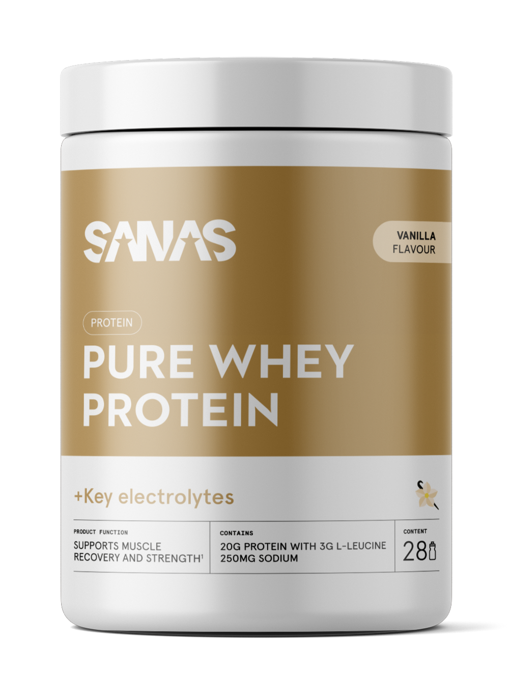 Sanas Pure Whey Protein Vanilla - Pot 700G - Sanas - Vanille