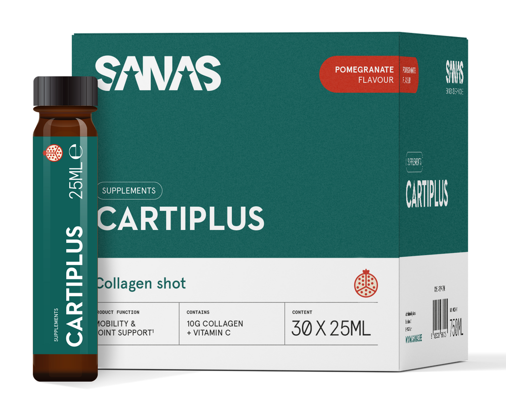Sanas Cartiplus Collageen Shot Granaatappel (30 ampullen) - Sanas - Granaatappel