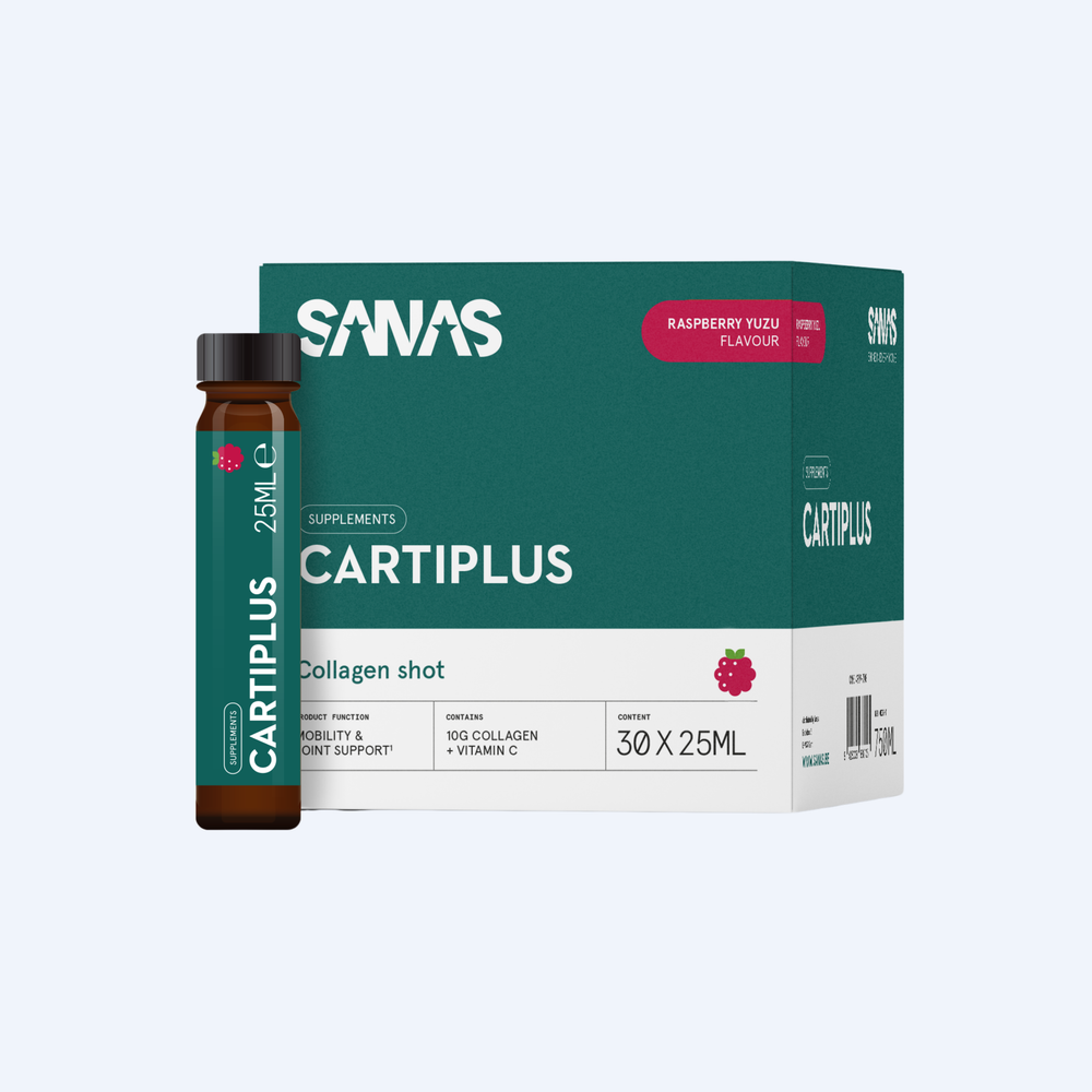 Sanas Cartiplus Collageen Shot Framboos (30 ampullen) - Sanas - Framboos