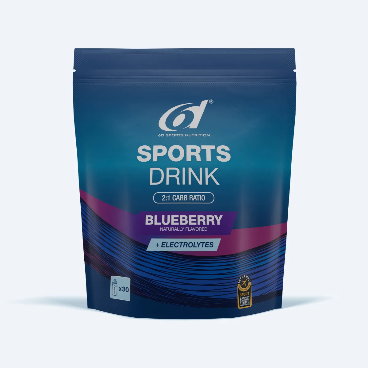 6d Sportdrank 2:1 Bosbes (1 kg)