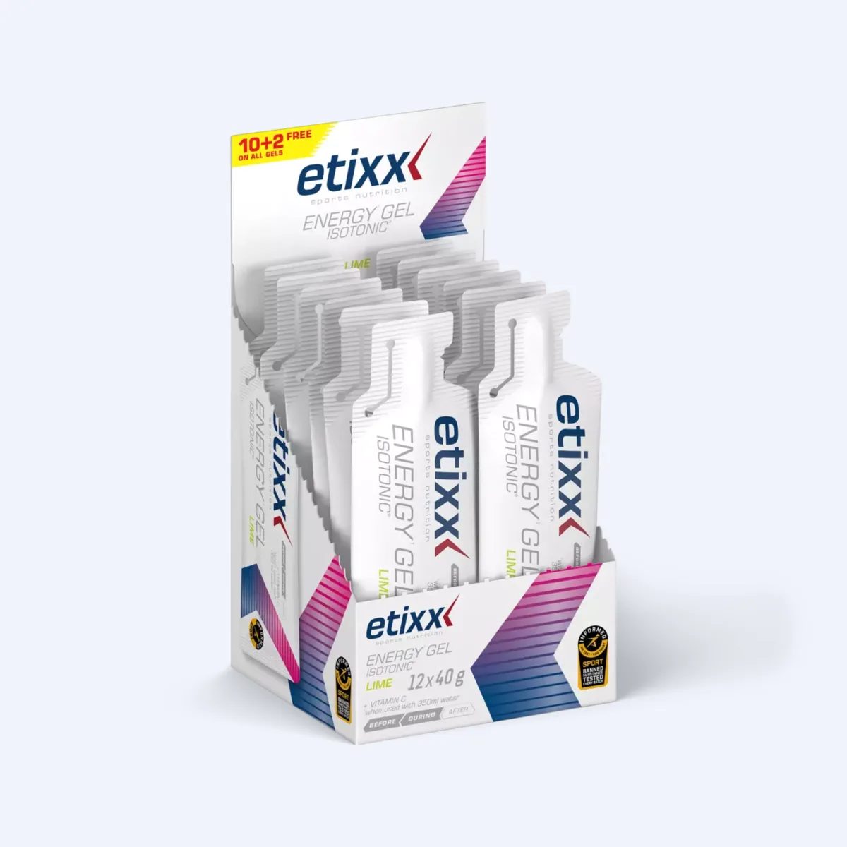 Etixx Energy Gel Sodium Limoen (12 x 40ml)