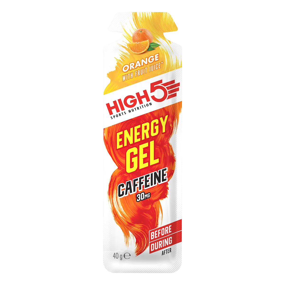 High5 Energy Gel Energygel With Caffeine Sinaasappel (20 x 40g) - Met Cafeïne