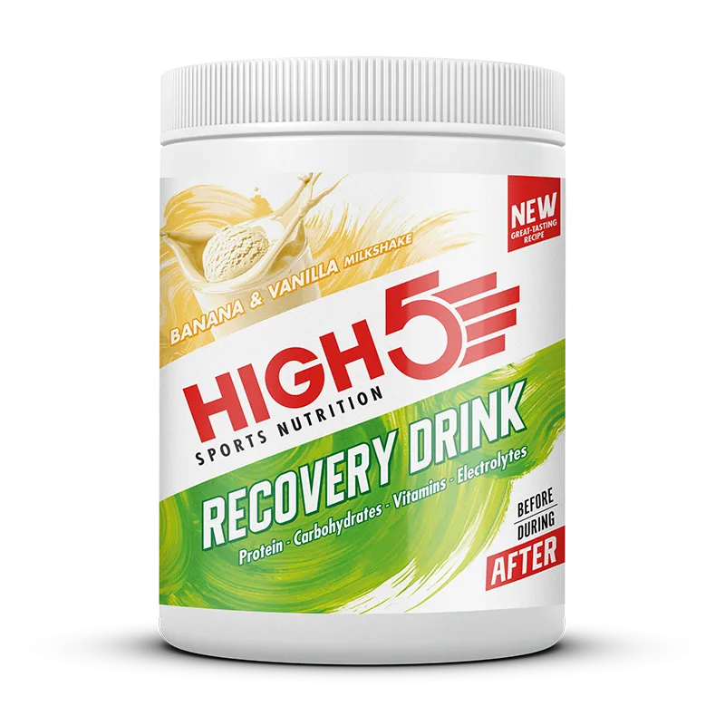 High5 Milkshake Recovery Banaan/vanille (450g) - Met Cafeïne