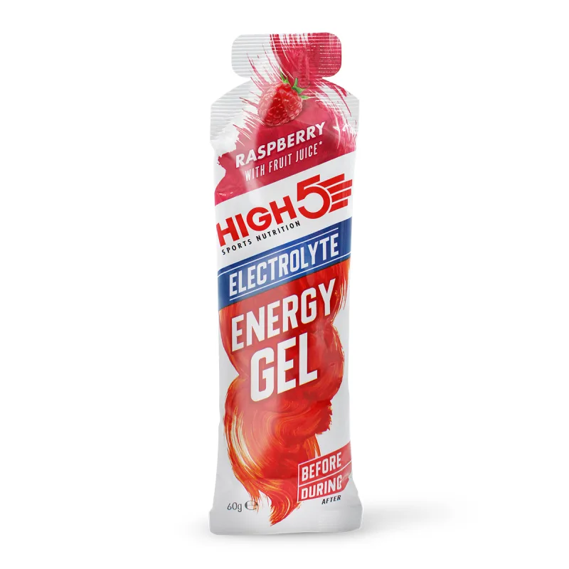 High5 Energy Gel Electrolyte Framboos (60g)
