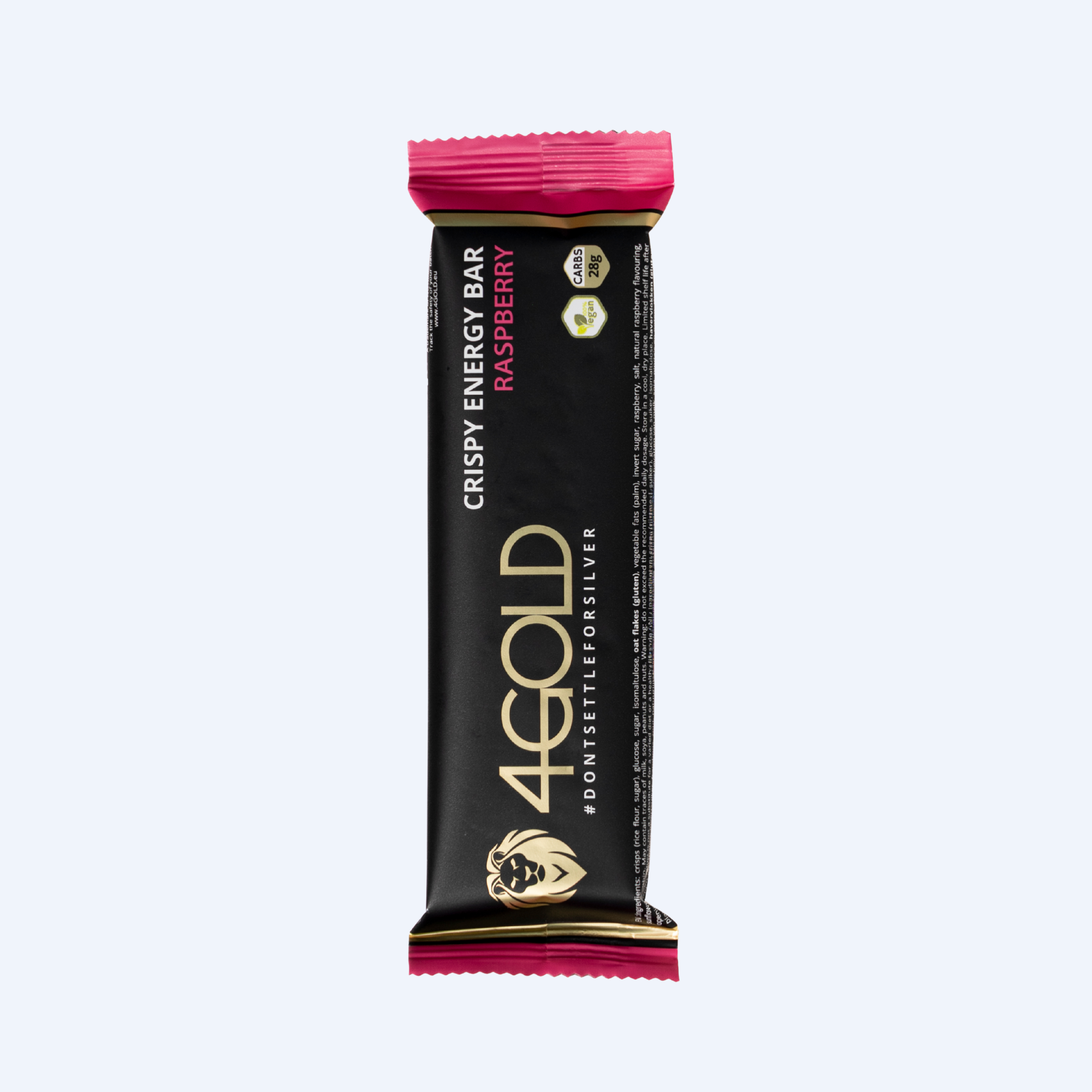 4gold Crispy Energy Bar Framboos (12 x 35g)