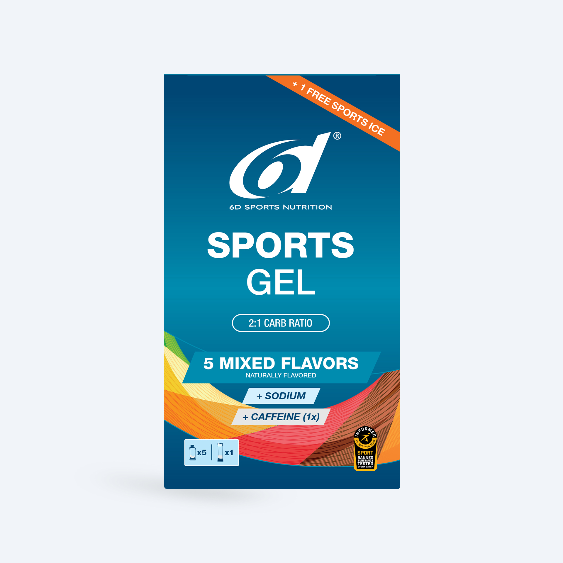 6d Gel Sports Mix (6 x 45ml)