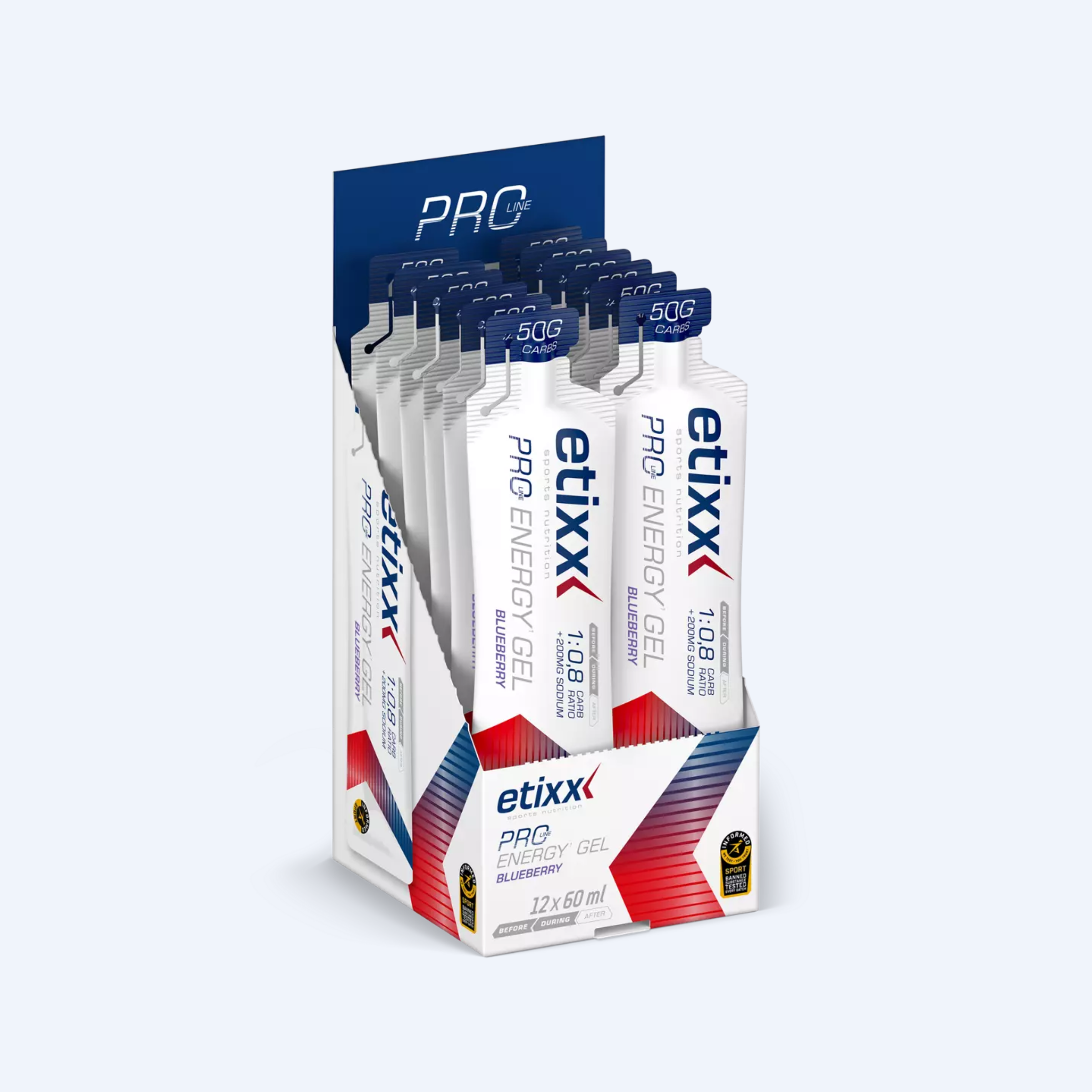 Etixx Energy Gel Pro-line Blauwe Bessen (12 x 60ml)