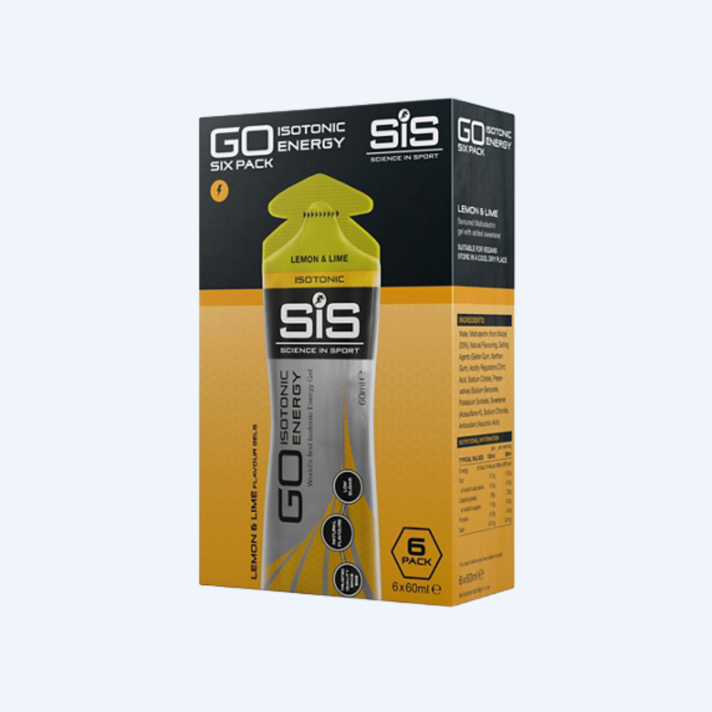 Sis Go Isotonic Energy Citroen/limoen (6 x 60ml)