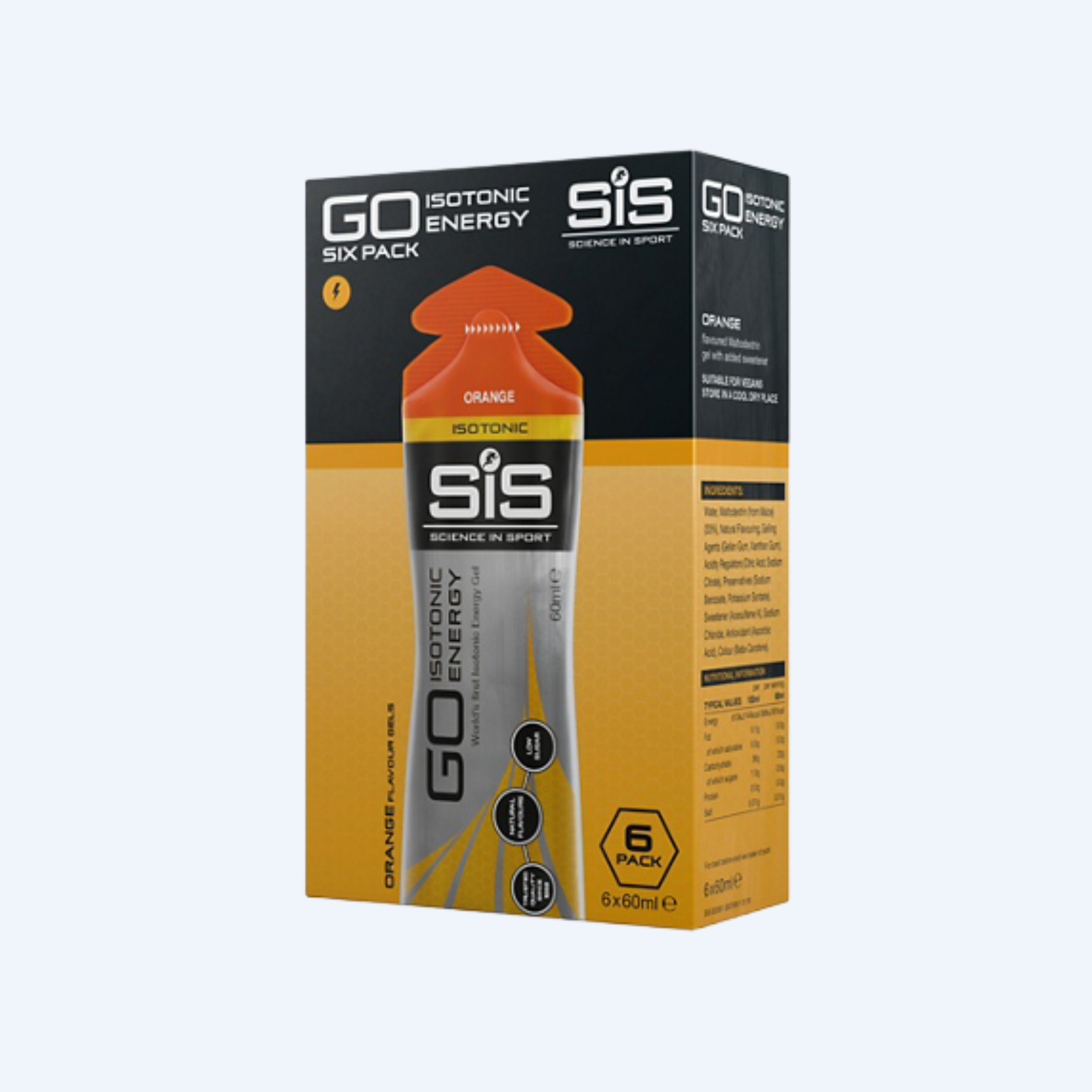 Sis Go Isotonic Energy Sinaasappel (6 x 60ml)