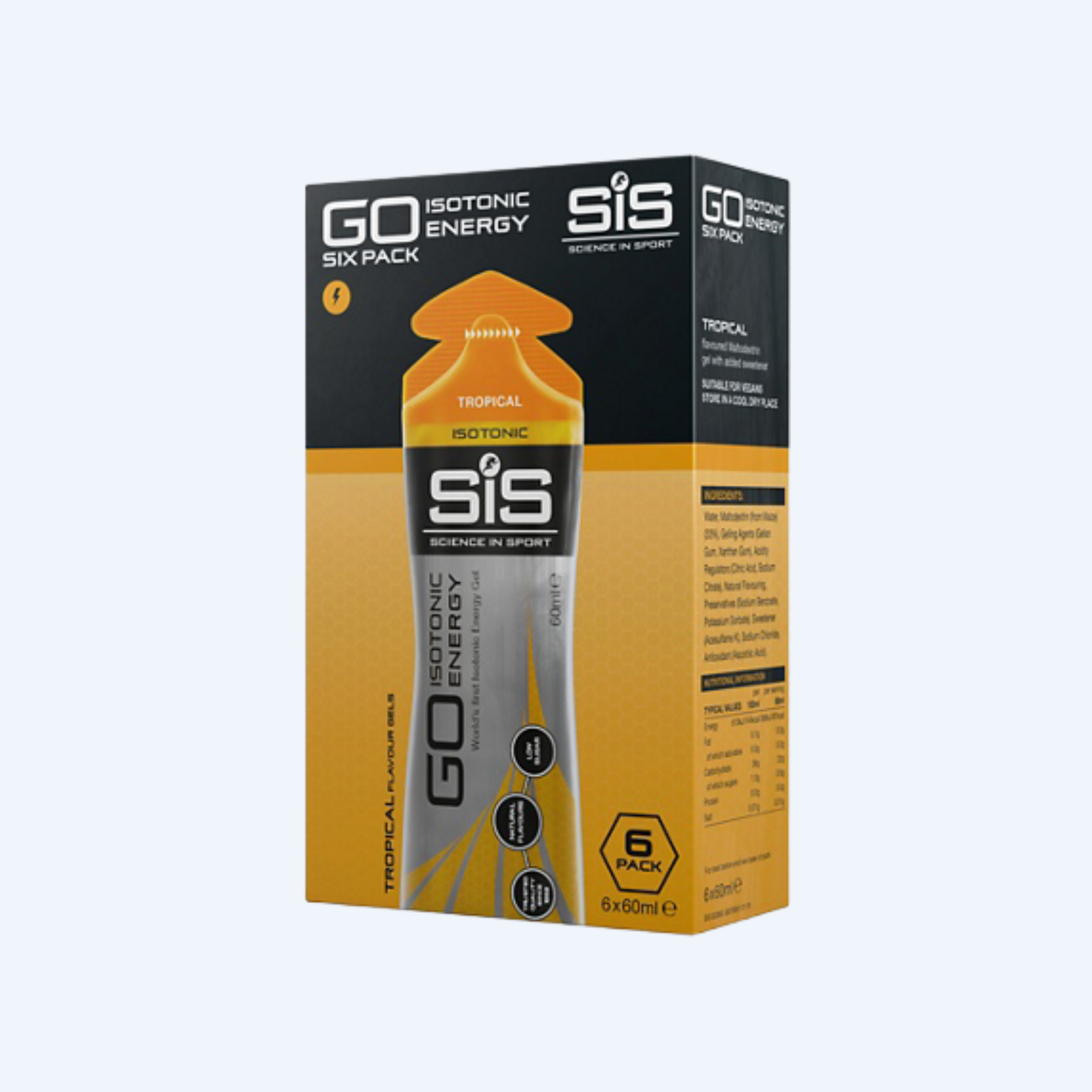 Sis Go Isotonic Energy Tropical (6 x 60ml)
