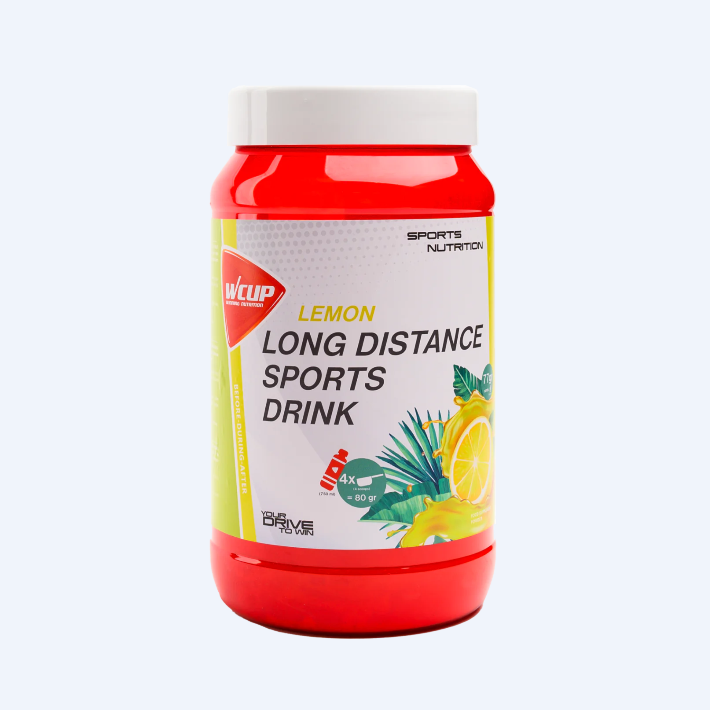 Wcup Lange Afstand Sportdrank Citroen (1040g)